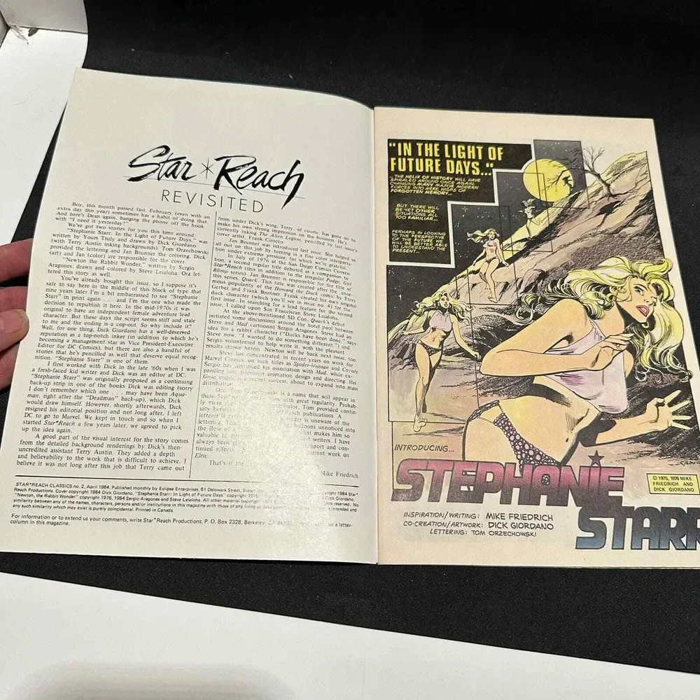 Star Reach Classics No. 2 April 1984 Stephanie Starr Eclipse Comic Books‎